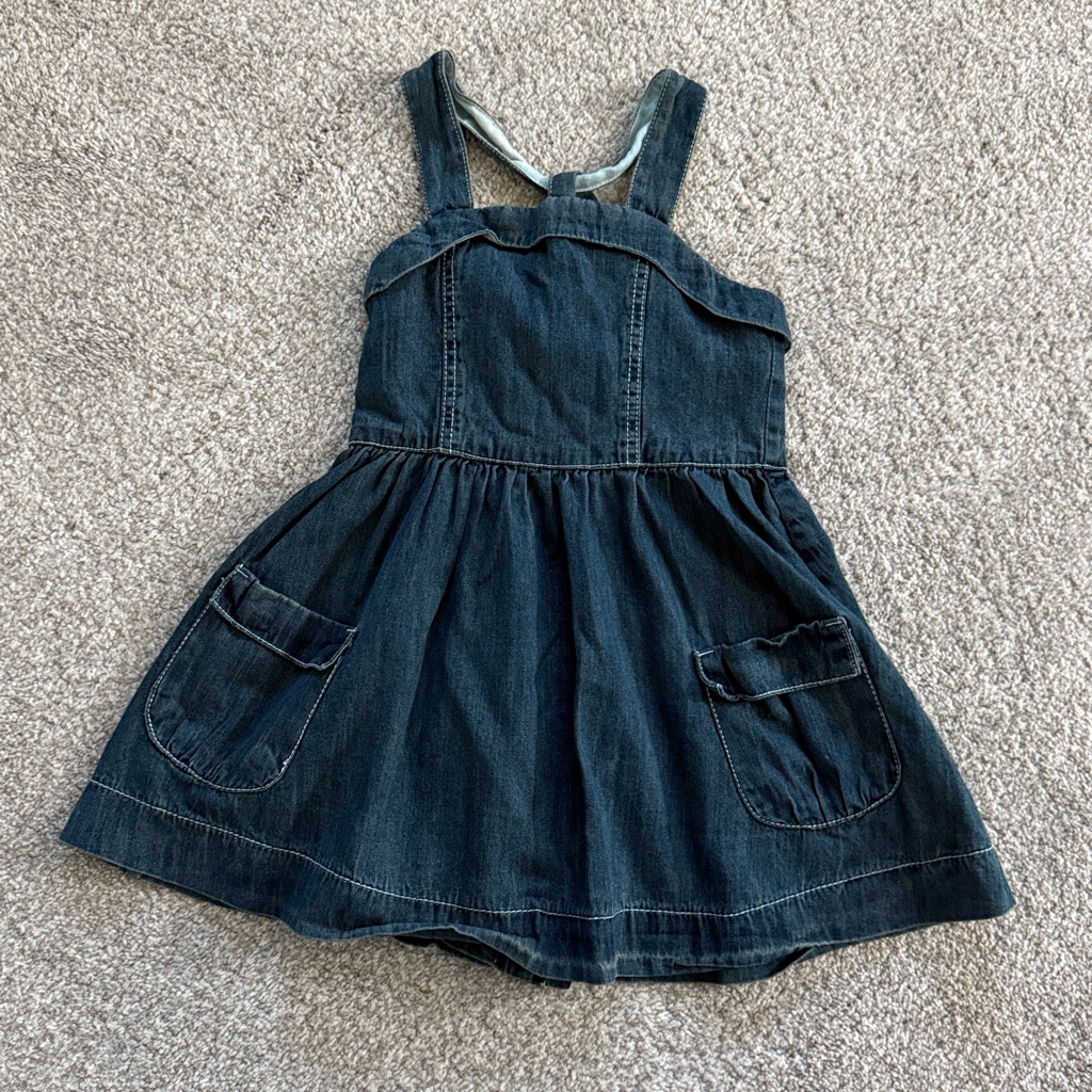 Paper Cloth And Denim Dress